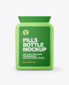 Flat Pills Bottle Mockup