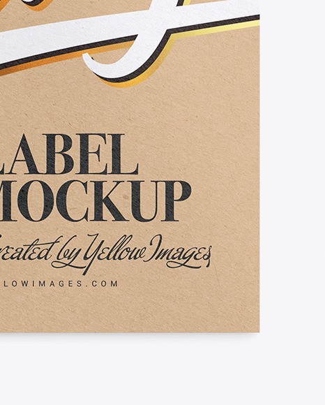 Kraft Label Mockup