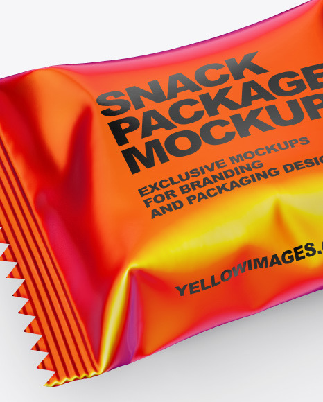 Glossy Snack Pack Mockup