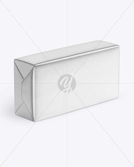 Matte Metallic Butter Block Mockup