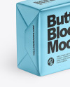 Matte Metallic Butter Block Mockup