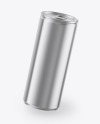 Glossy Metallic Drink Can Mockup