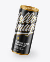 Glossy Metallic Drink Can Mockup