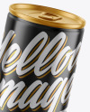 Glossy Metallic Drink Can Mockup