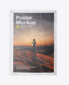 Crumpled Poster w/ Pins Mockup