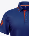 Men's Short Sleeve Polo Shirt Mockup