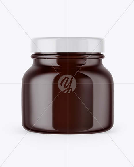 Amber Cosmetic Jar Mockup