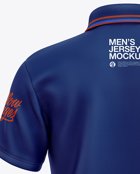 Men's Short Sleeve Polo Shirt Mockup