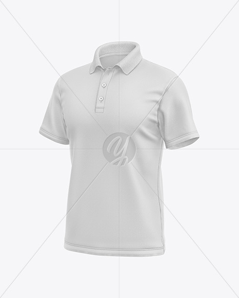 Men's Short Sleeve Polo Shirt Mockup