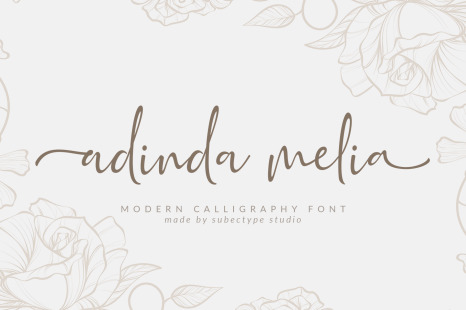 Adinda Melia Handwritten Font - Name