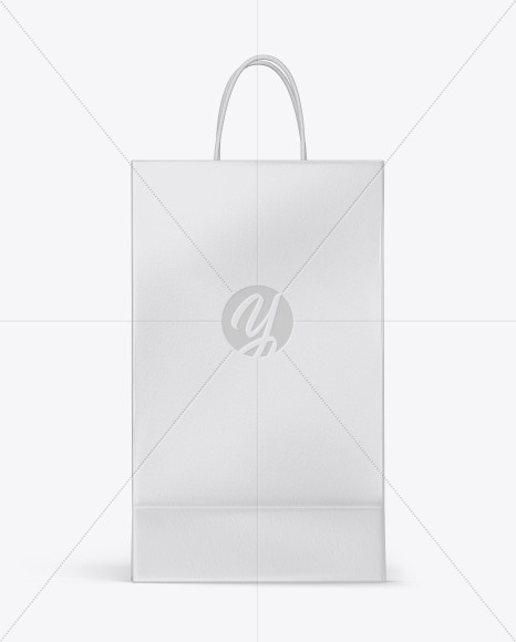 Textured Shopping Bag w/ Rope Handles Mockup