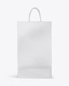 Textured Shopping Bag w/ Rope Handles Mockup