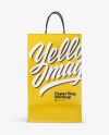 Textured Shopping Bag w/ Rope Handles Mockup