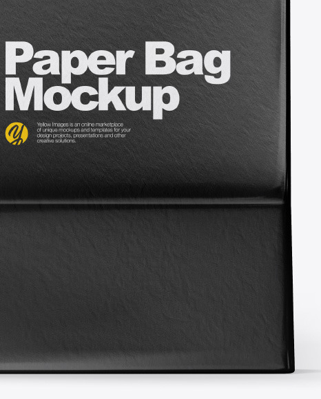 Textured Shopping Bag w/ Rope Handles Mockup