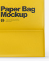 Textured Shopping Bag w/ Rope Handles Mockup