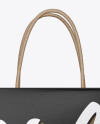 Textured Shopping Bag w/ Rope Handles Mockup