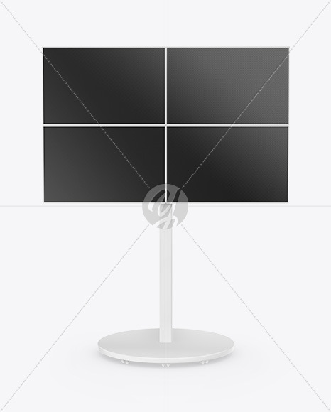 Portable Video Wall Mockup - Front View