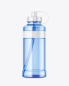 1000ml Blue Pet Sport Bottle Mockup