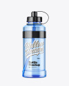 1000ml Blue Pet Sport Bottle Mockup