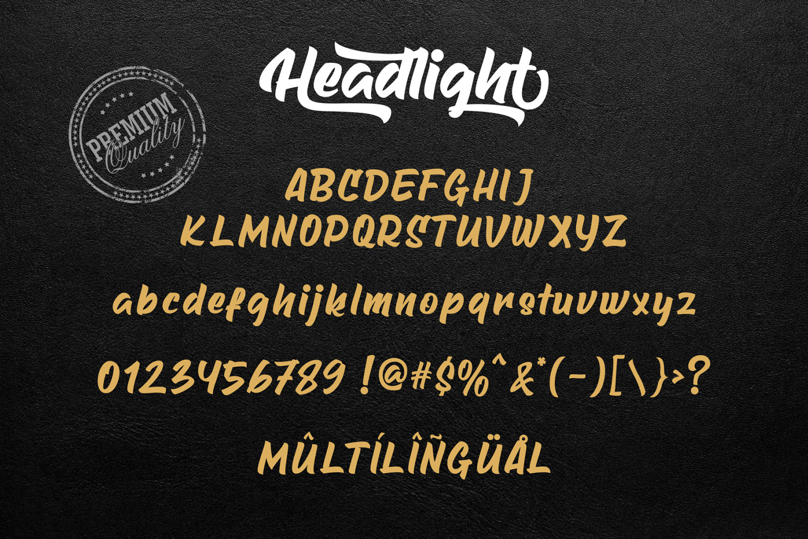 Headlight Font