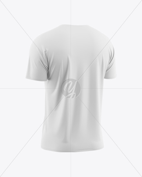 Men’s Raglan V-Neck T-Shirt Mockup