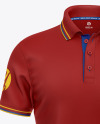 Men's Short Sleeve Polo Shirt Mockup