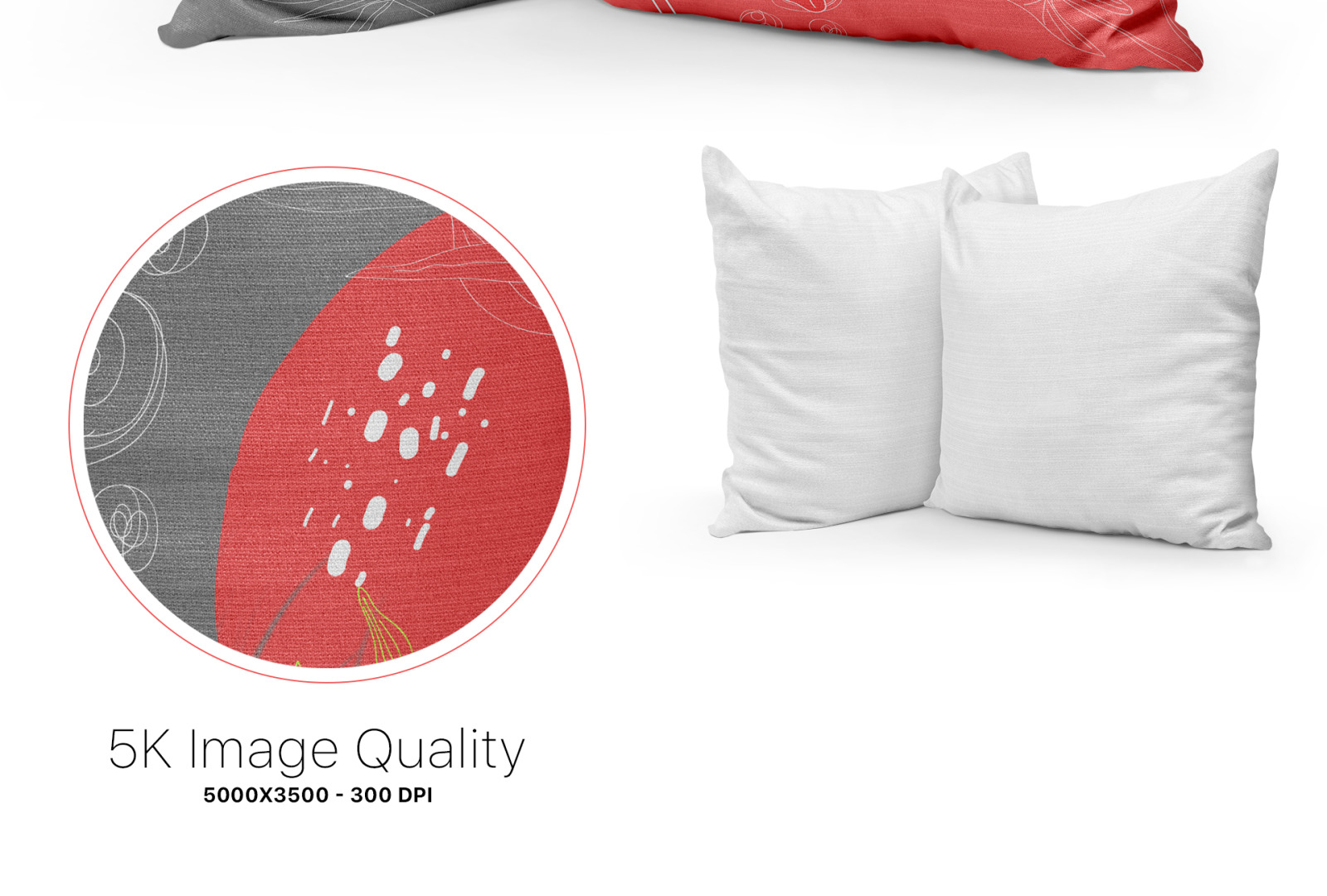 Pillows Mockup - Set of 4 Customisable Mockups