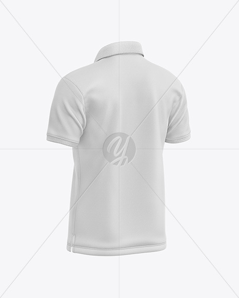 Men's Short Sleeve Polo Shirt Mockup