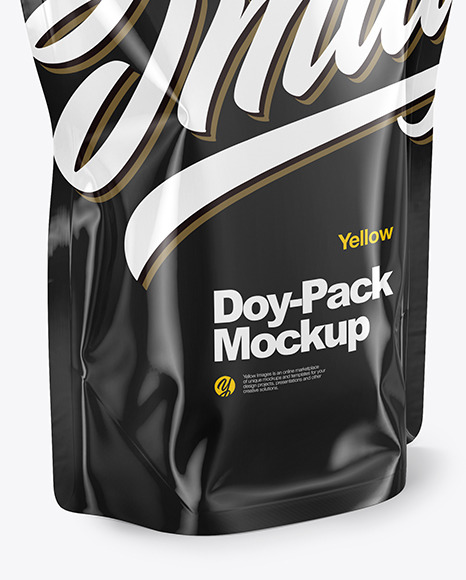 Glossy Doy-Pack Mockup