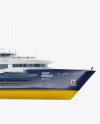 Yacht Mockup - Half Side View