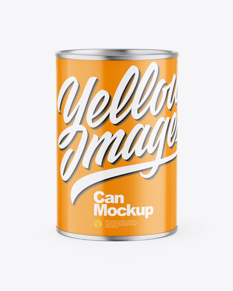 Glossy Can Mockup - Tea can mockup