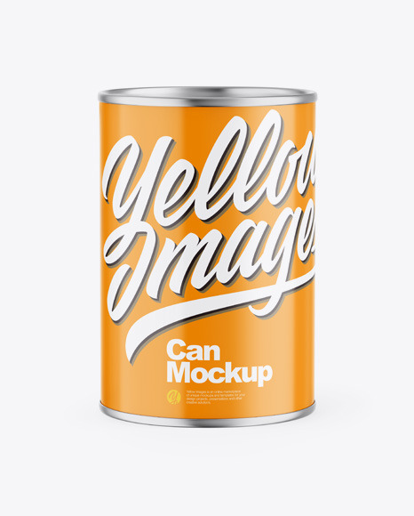 Glossy Can Mockup