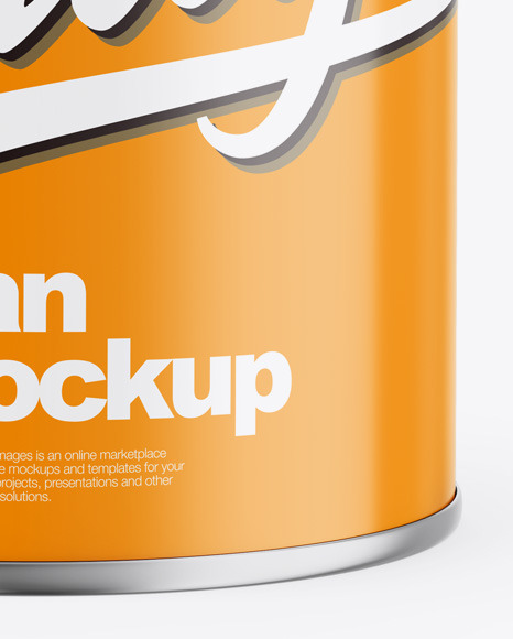 Glossy Can Mockup