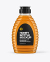 Clear Plastic Honey Bottle Mockup