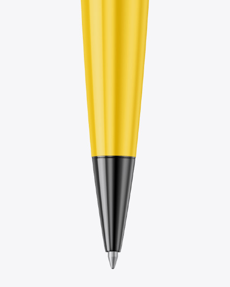 Glossy Pen w/ Metallic Finish Mockup