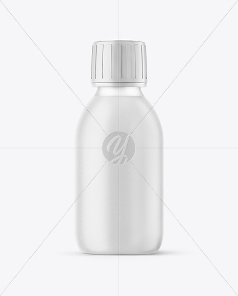 Frosted Clear Plastic Bottle Mockup