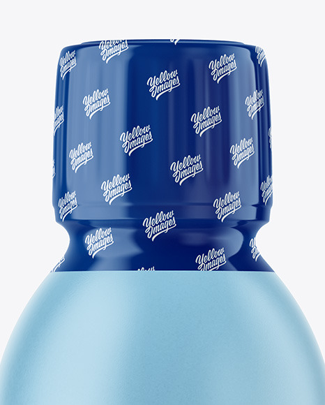 Frosted Clear Plastic Bottle Mockup