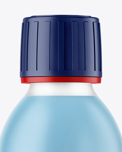 Frosted Clear Plastic Bottle Mockup