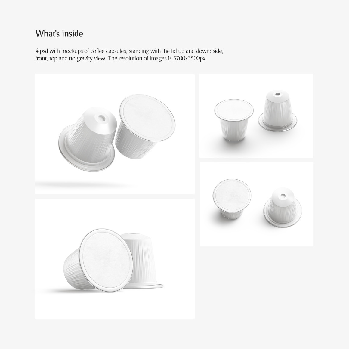 Coffee Capsule Mockup Coffee Capsule Mockup