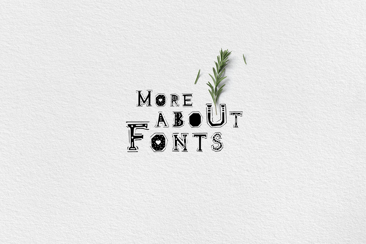 For You! Handmade Decorative Font