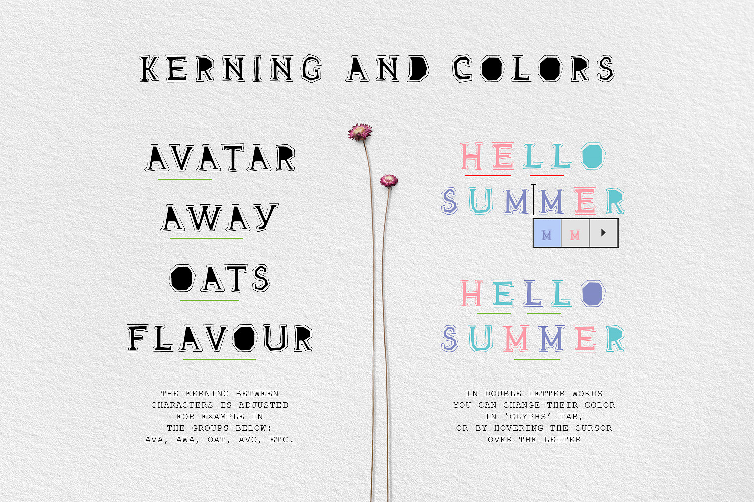 For You! Handmade Decorative Font For You! Handmade Decorative Font