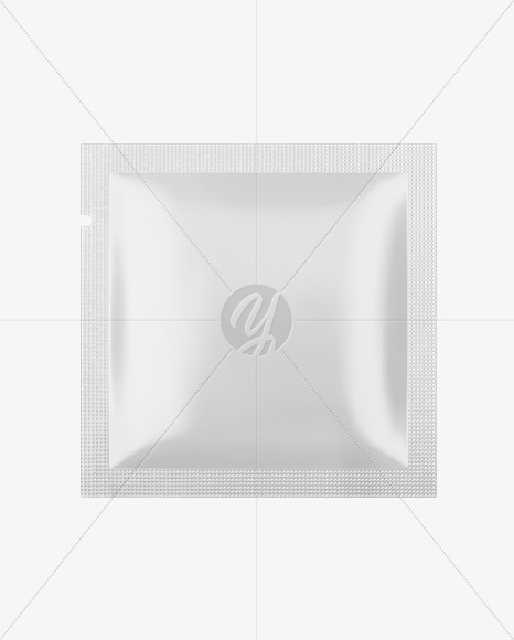 Square Paper Sachet Mockup