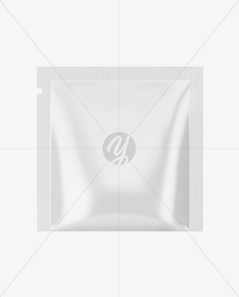 Square Matte Sachet Mockup