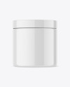 Glossy Plastic Jar Mockup