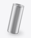 Matte Metallic Drink Can Mockup