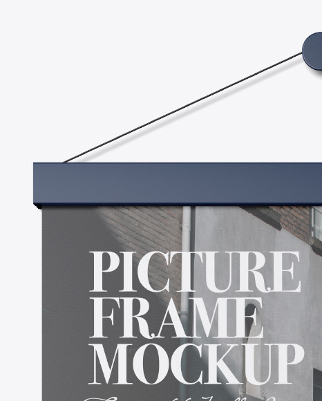 Matte Picture Frame Mockup