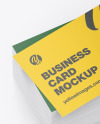 Stack of Business Cards Mockup