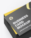 Stack of Business Cards Mockup