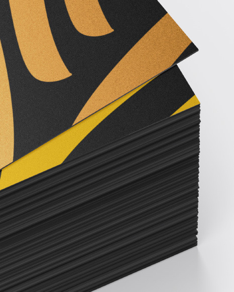 Stack of Business Cards Mockup