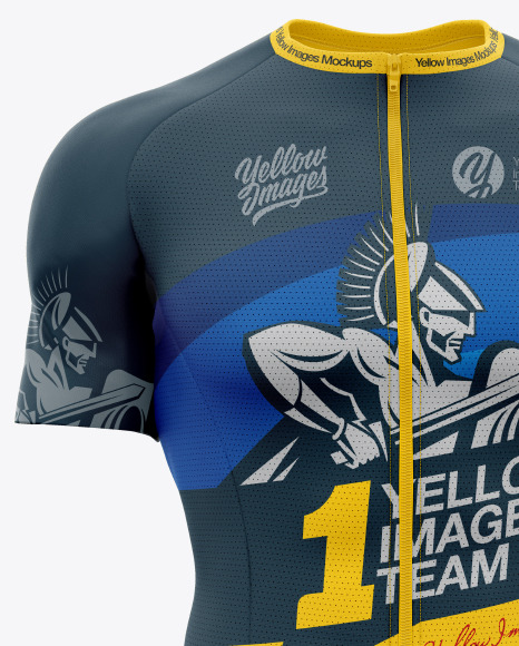 Men's Cycling Jersey Mockup